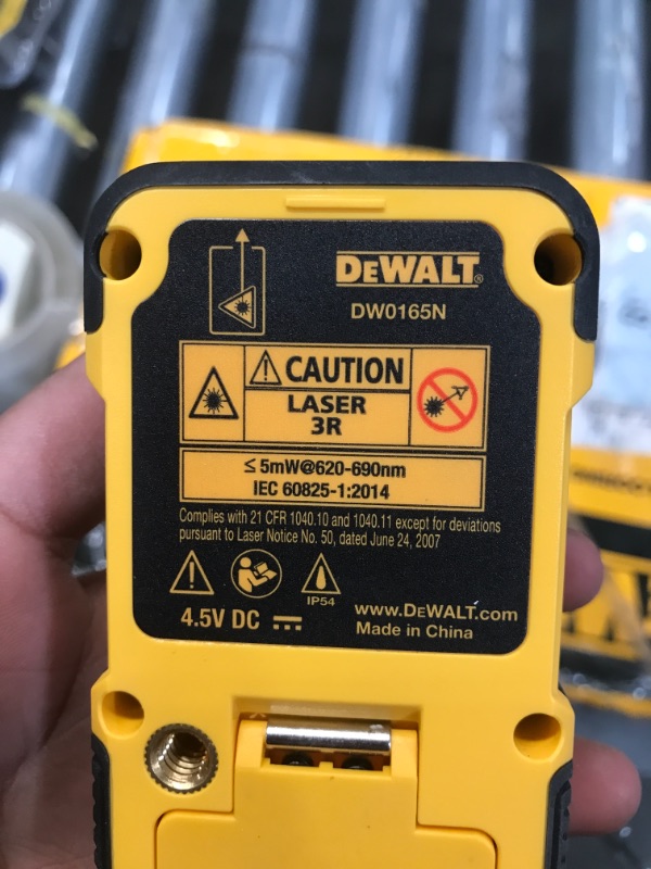 Photo 3 of DEWALT 165 ft. Color Screen Laser Distance Measurer