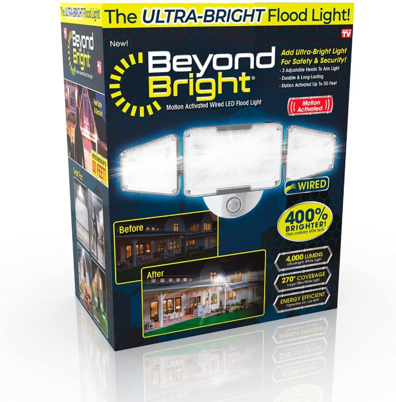 Photo 1 of Beyond Bright Motion Activated Wired LED Flood Light, Standard (BEBRF-MC4)
