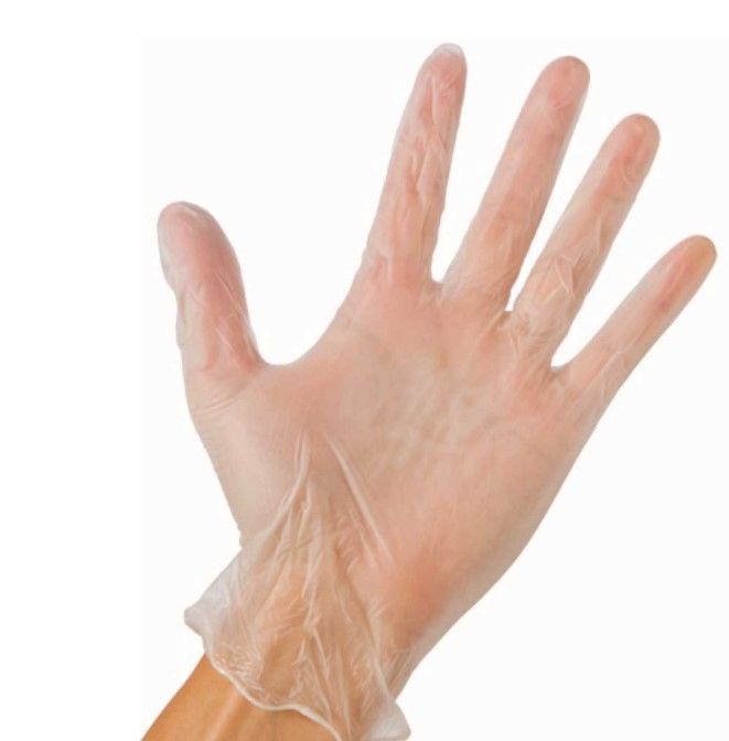 Photo 1 of 10PCK-Medium Clear Vinyl Gloves 3 Mil (100-Box)
