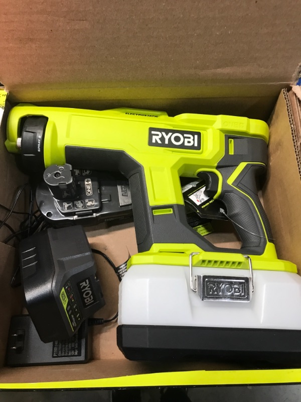 Photo 6 of RYOBI ONE+ 18V Cordless Handheld Electrostatic Sprayer Kit with (1) 2.0 Ah Battery and Charger