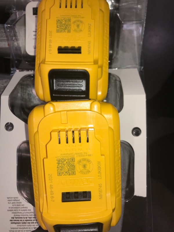 Photo 2 of DEWALT 20V MAX Battery, Premium 6.0Ah Double Pack (DCB206-2)
