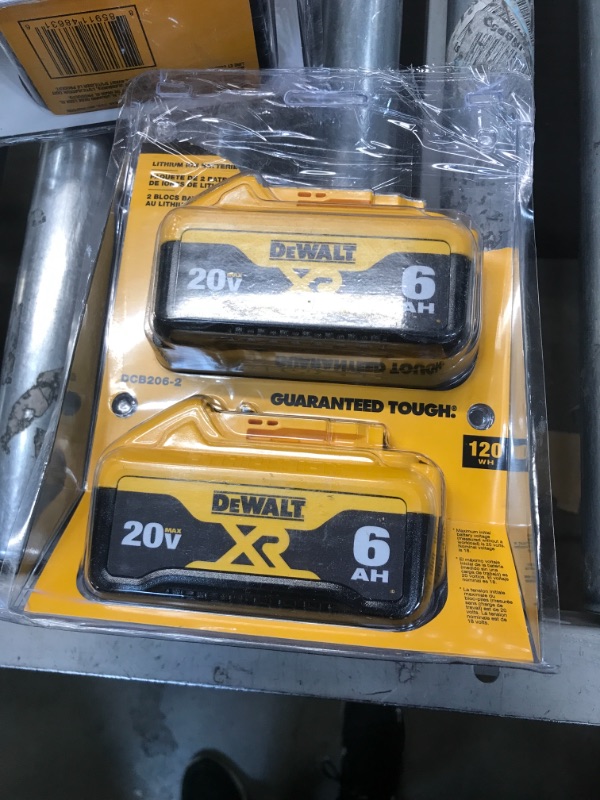 Photo 5 of DEWALT 20V MAX Battery, Premium 6.0Ah Double Pack (DCB206-2)
