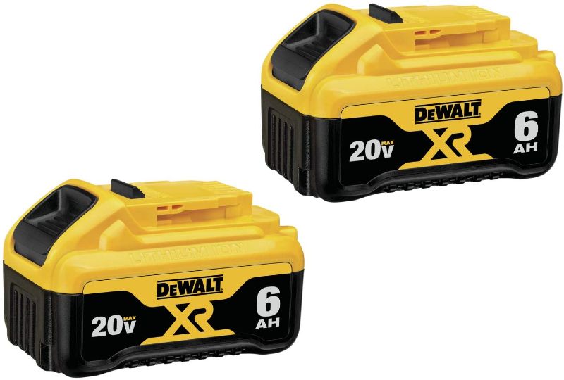 Photo 1 of DEWALT 20V MAX Battery, Premium 6.0Ah Double Pack (DCB206-2)
