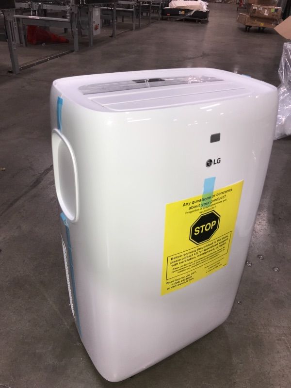 Photo 7 of LG Electronics 7,000 BTU (DOE) 115-Volt Portable Air Conditioner LP0721WSR with Dehumidifier Function and LCD Remote in White