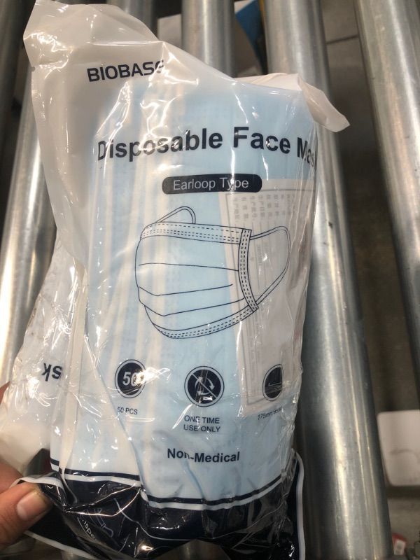 Photo 2 of 2pck-Disposable Face Mask (50-Pack)
