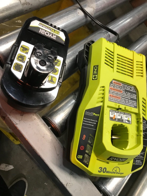 Photo 5 of RYOBI ONE+ 18V HIGH PERFORMANCE Lithium-Ion 4.0 Ah Battery and Charger Starter Kit