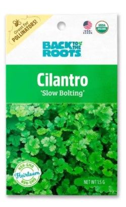 Photo 1 of 10 Pack- Back to the Roots Organic Cilantro/Coriander, Slow Bolting Cilantro Seed 