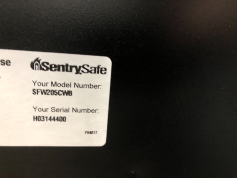 Photo 3 of SentrySafe SFW205CWB Fireproof Waterproof Safe with Dial Combination, 2.05 Cubic Feet,  19.3 x 18.6 x 23.8 inches

