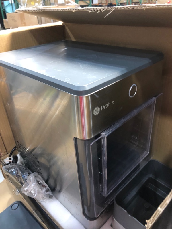 Photo 4 of GE Profile Opal | Countertop Nugget Ice Maker | Portable Ice Machine Complete with Bluetooth Connectivity | Smart Home Kitchen Essentials | Stainless Steel Finish | Up to 24 lbs. of Ice Per Day
