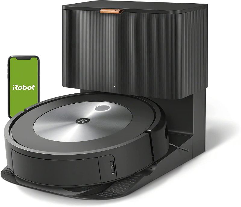 Photo 1 of iRobot Roomba j7+ (7550) Self-Emptying Robot Vacuum – Identifies and avoids obstacles like pet waste & cords, Empties itself for 60 days, Smart Mapping, Works with Alexa, Ideal for Pet Hair
