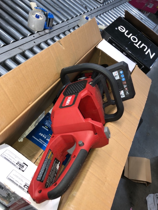 Photo 6 of *PARTS ONLY  **Toro Flex-Force 16 in. 60-Volt Max Lithium-Ion Battery Electric Cordless Chainsaw, 2.5 Ah Battery and Charger Included
