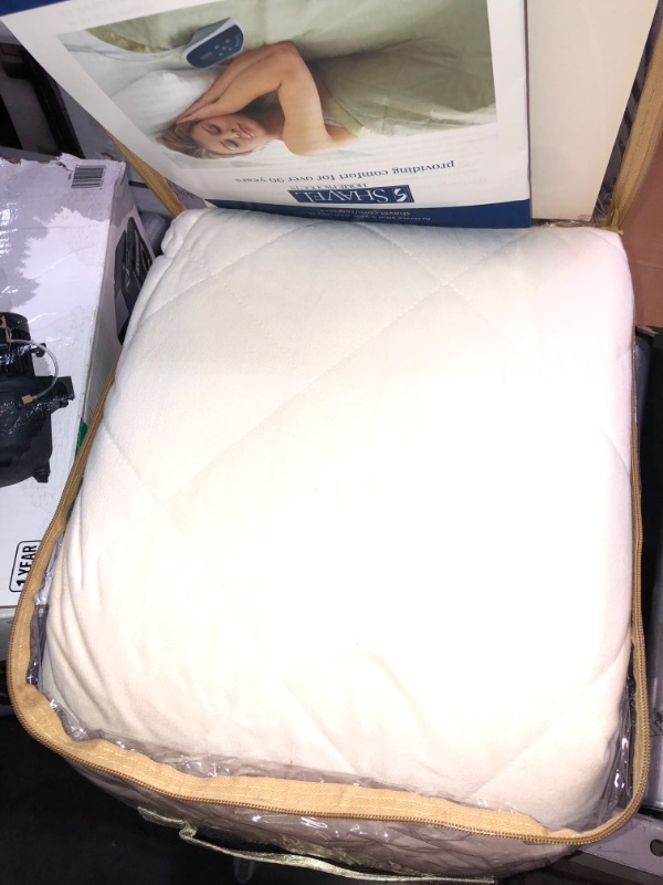 Photo 3 of Shavel Reversible Micro Flannel to Sherpa Full Electric Blanket - Ivory
