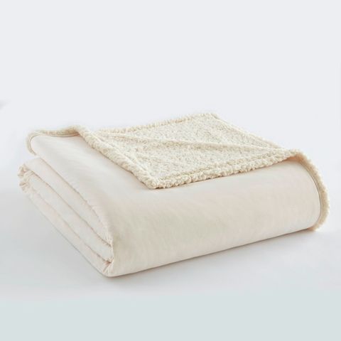 Photo 1 of Shavel Reversible Micro Flannel to Sherpa Full Electric Blanket - Ivory
