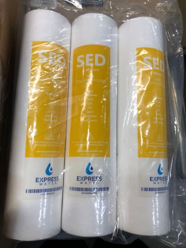 Photo 2 of 3pck-Express Water Sediment Water Filter Replacement - 5 Micron - Under Sink and Reverse Osmosis System Filters (1-Pack)