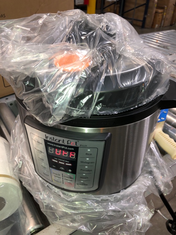 Photo 1 of Instant Pot LUX80 8 Qt 6-in-1 Multi-Use Programmable Pressure Cooker, Slow Cooker, Rice Cooker, Saute, Steamer, and Warmer
