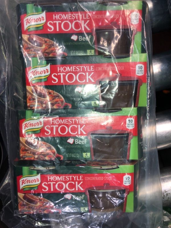 Photo 2 of 4PCK-Knorr Homestyle Stock For a Flavorful Beef Stock Beef Low-Fat and MSG-Free, (each pack contains 4 tubs) 4.66 oz, --
BEST BY :: 02/11/2022
