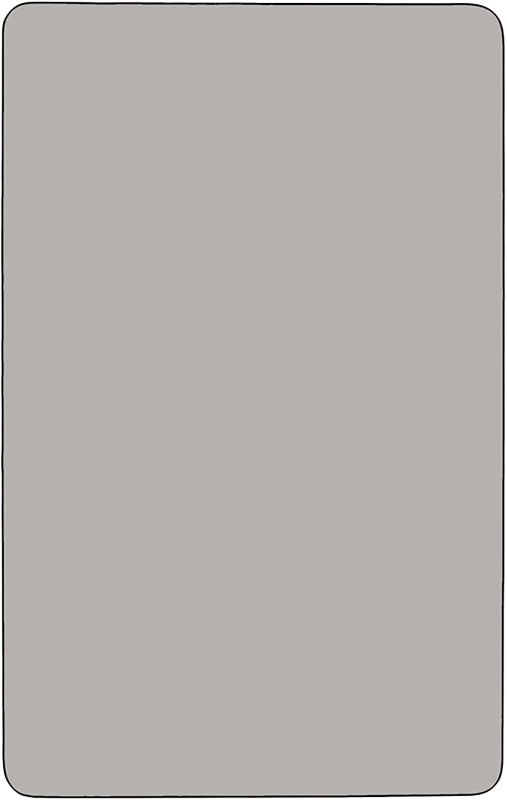 Photo 1 of  30''W x 72''L Rectangular Grey HP Laminate Activity Table Top 