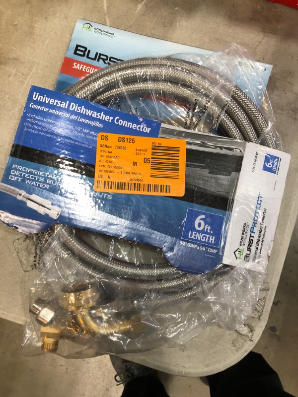 Photo 1 of OPENED**
6' Dishwasher Supply Hose