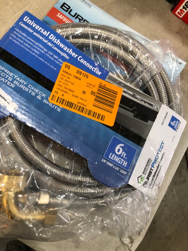 Photo 2 of OPENED**
6' Dishwasher Supply Hose
