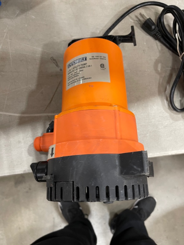 Photo 4 of 1/4 HP 2-in-1 Utility Pump
