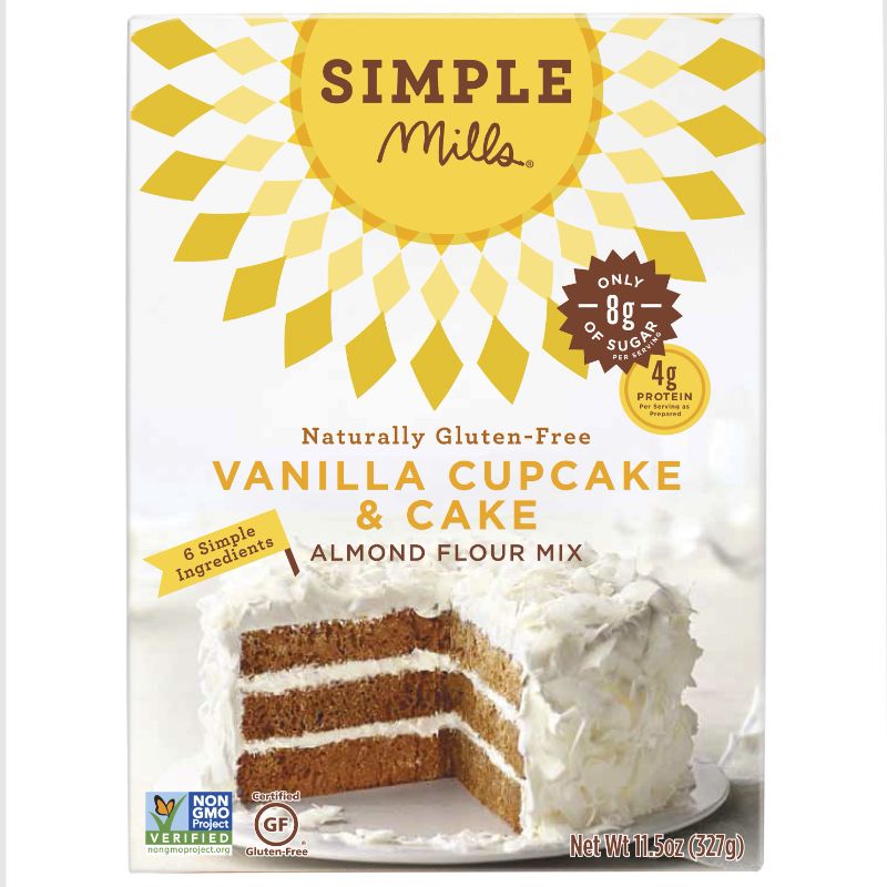 Photo 1 of *SET OF 3* Simple Mills Almond Flour Vanilla Cake Mix, 11.5 Oz
