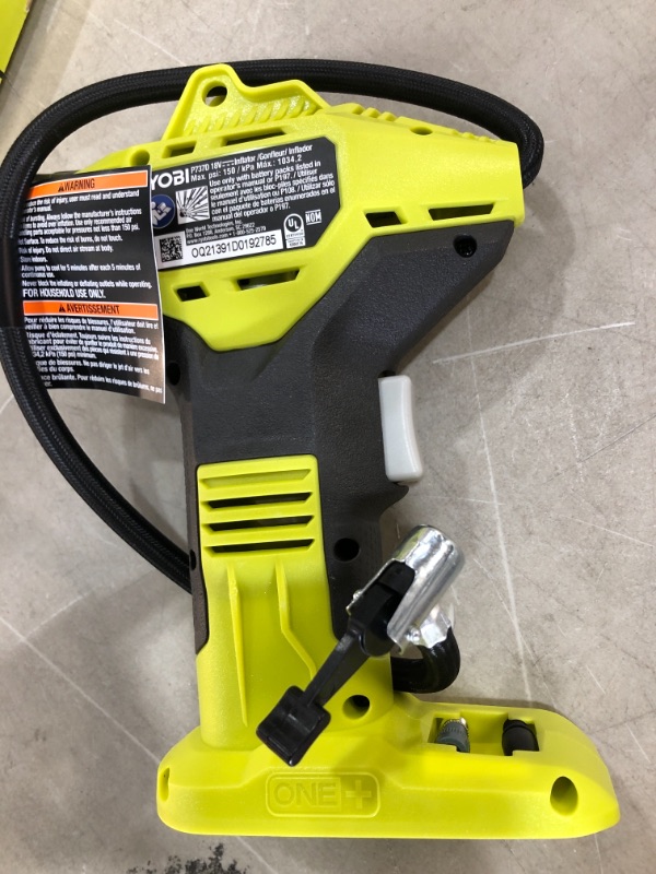 Photo 2 of 18-Volt ONE+ Lithium-Ion Cordless High Pressure Inflator with Digital Gauge
