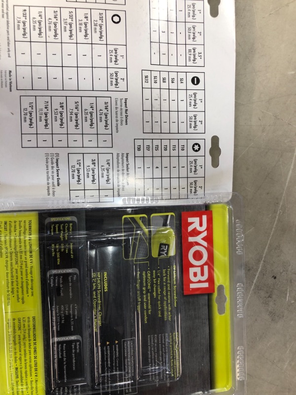 Photo 4 of **SET DEAL**RYOBI 4-Volt Lithium Screwdriver AND Ryobi - AR2040 - Impact Rated Driving Kit - 70-Piece

