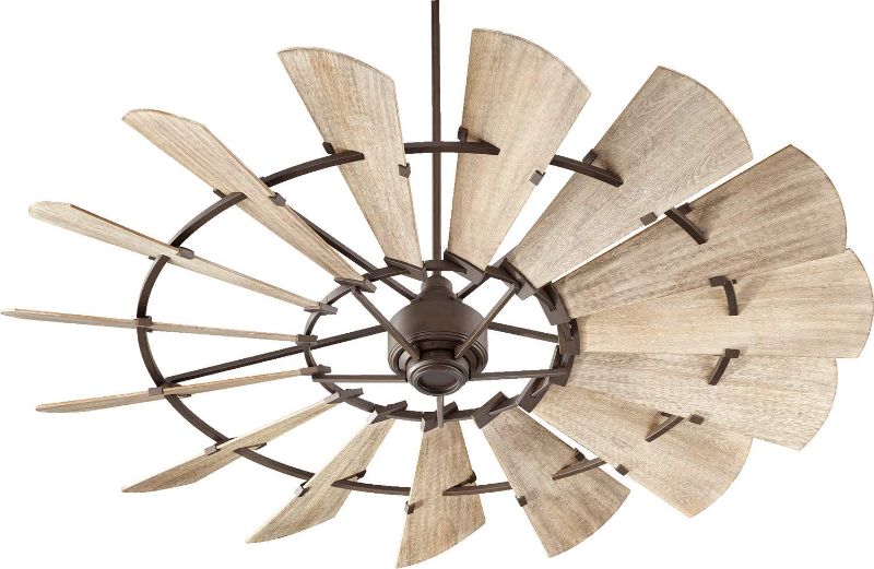 Photo 1 of **PARTS ONLY**  Quorum International Windmill 72" Ceiling Fan - Oiled Bronze - 97215-86
