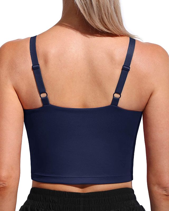 Photo 1 of WALK FIELD Women Adjustable Sports Bras - Padded Cami Crop Tops for Workout Yoga Fitness medium
