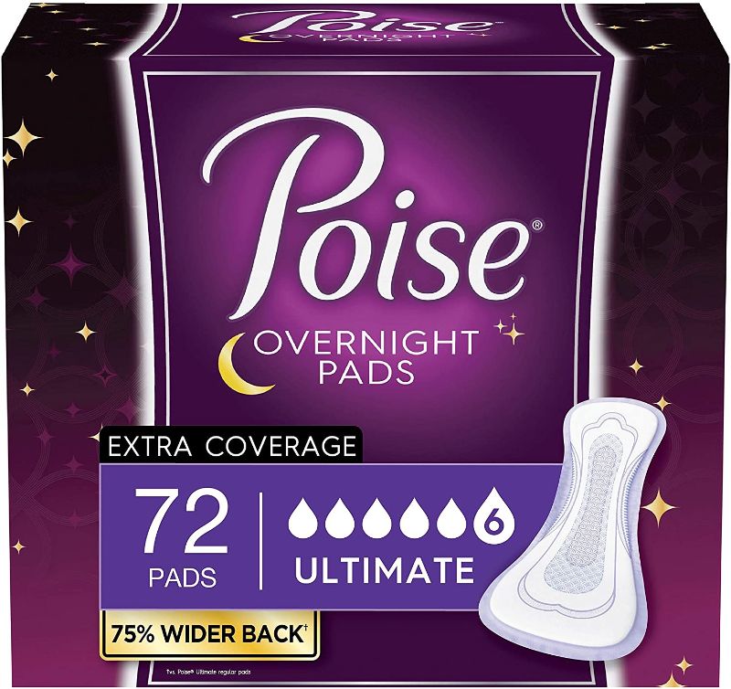 Photo 2 of 
POISE ULTIMATE EXTRA COVERAGE PADS 72