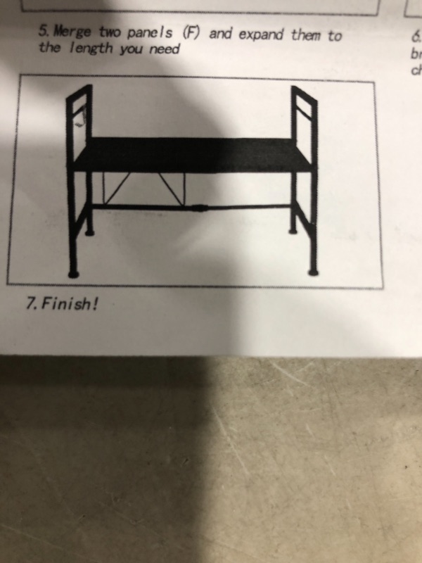 Photo 1 of 1 tier metal shelf