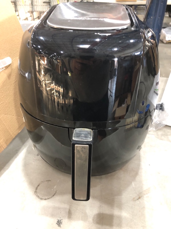 Photo 1 of DOES NOT TURN ON, 8-in-1 5.8 Qt. Black Electric Air Fryer with Recipe Book
