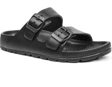 Photo 1 of FUNKYMONKEY Women's Comfort Slides Double Buckle Adjustable EVA Flat Sandals
SIZE 6