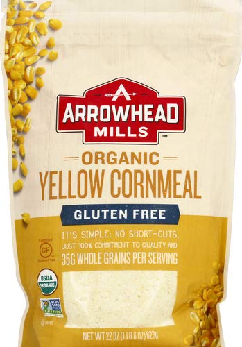 Photo 1 of  box of 6,  best by 01/26/2022 Arrowhead Mills Organic Yellow Cornmeal, 22 Ounce