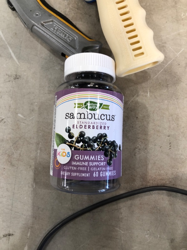 Photo 2 of  expires 12/31/2022 Nature’s Way Sambucus Elderberry Gummies for Kids, Immune Support Gummies, with Vitamin C and Zinc, Delicious Berry Flavor, 60 Gummies