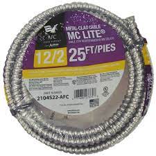 Photo 1 of 12/2 x 25 ft. Solid MC Lite Cable
