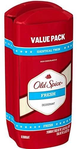 Photo 1 of Old Spice Deodorant 3 Ounce Fresh Solid Two At Once (88ml) (6 Pack)
