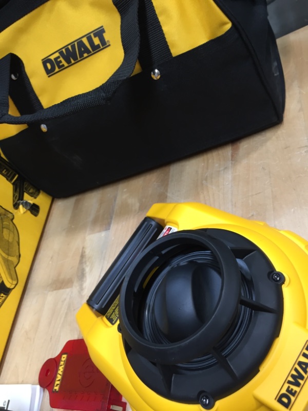 Photo 1 of 150 ft. Red Self-Leveling Rotary Laser Level with Detector & Clamp, Wall Mount, Remote, Bag, (2) D & (1) 9-Volt battery
