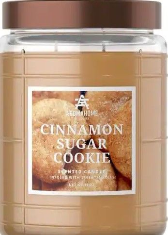 Photo 1 of (3 pack) 18 oz. Cinnamon Sugar Cookie Scented 2 wick Candle Jar
