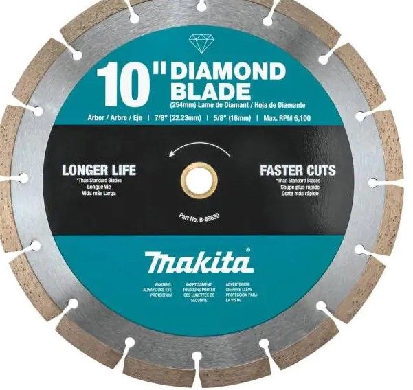 Photo 1 of 10 in. Segmented Rim Diamond Blade for General Purpose
