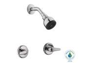 Photo 1 of **MISSING ONE HANDLE**
Glacier Bay Aragon 2-Handle 1-Spray Shower Faucet in Chrome (Valve Included), Grey
