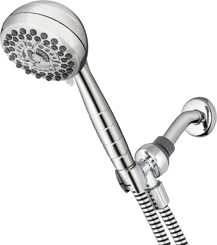 Photo 1 of **SIMILAR TO STOCK PHOTO**
Waterpik High Pressure Powerpulse Massage Hand Held, 2.5 GPM,  Detachable Shower Head with 7 Spray Settings and 5' Hose, XRO-763
