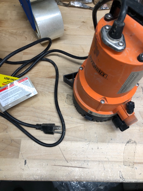 Photo 1 of 1/4 HP 2-in-1 Utility Pump
