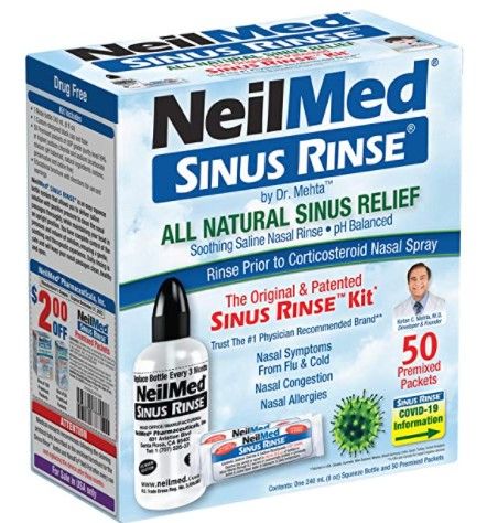 Photo 1 of **EXP 10-2024**NeilMed Sinus Rinse - A Complete Sinus Nasal Rinse Kit, 50 count (Pack of 3)
