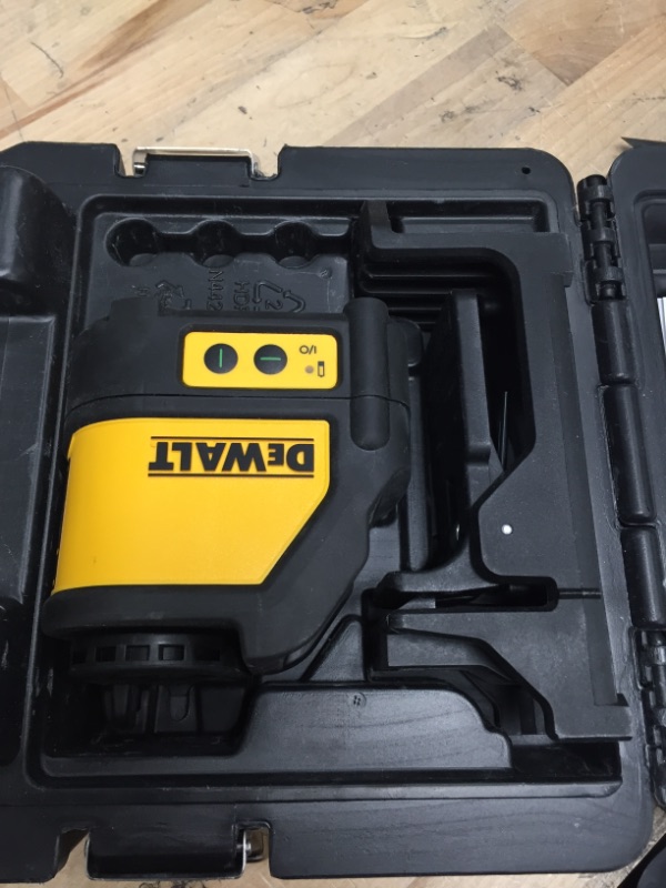 Photo 4 of DEWALT
165 ft. Green Self-Leveling Cross Line Laser Level with (3) AAA Batteries & Case