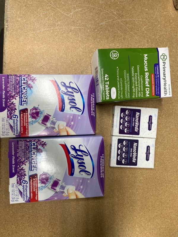 Photo 1 of - Lysol Click Gel Automatic Toilet Bowl Cleaner, Lavender 2 pack 
- NanoVeda Oral Sleep Strips With Valerian & Melatonin, Best Natural Sleeping Aid, Helps Fall Asleep Quickly, Relief From Insommnia, Anxiety -30 Orosoluble Strips In Natural Lemon Peppermin