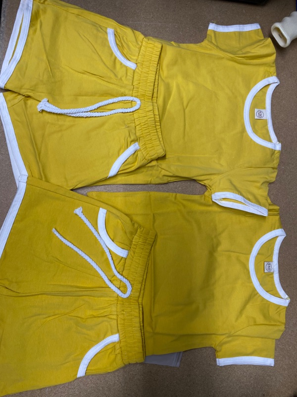 Photo 1 of Baby Girl or Boy Yellow T-Shirt and Short Combo 3-4T/ 4-5T 