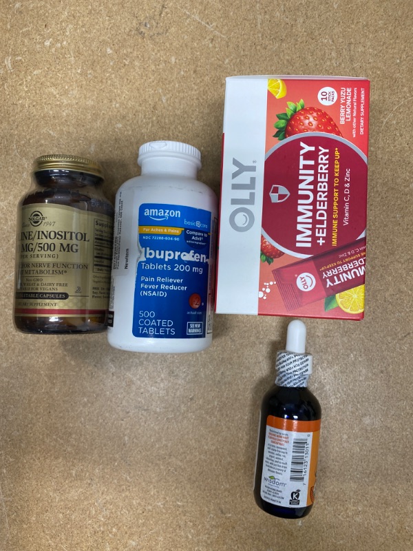 Photo 1 of - Solgar Choline/Inositol 500 mg/500 mg, 100 Vegetable Capsules - Energy Metabolism, Liver Health, Essential for Brain & Nerve Function - Non-GMO, Vegan, Gluten Free, Dairy Free, Kosher - 50 Servings EXP 07/24
- OLLY Immunity Powder, Daytime Immune Suppor