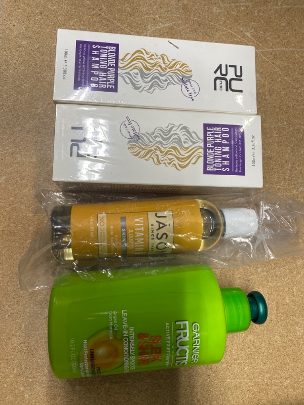 Photo 1 of - Dragon Honor Brass Away Revitalizing Shampoo, Natural Ingredientsfor Protection of Bleached, Gold, Silver and Colored Hair- Men & Women 2 pack 
- Jason Face Moisturizers Vitamin E 5,000 I.U. Skin Oil
 - Garnier Fructis Sleek and Shine Intensely Smooth L