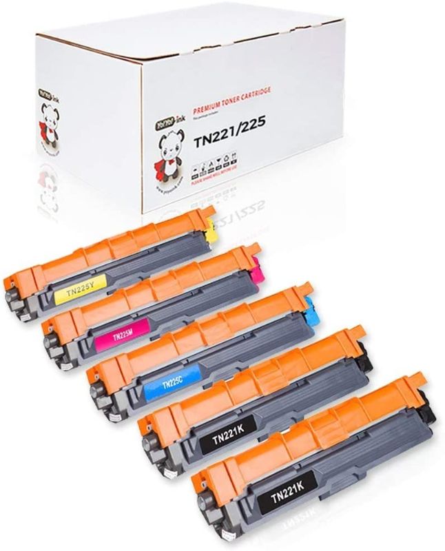 Photo 1 of Ikong TN221 Compatible Laser Printer Cartridge Replacement Toner Pack Of 5
